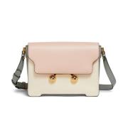 Roze Beige Schoudertas Marni , Pink , Dames