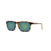 Bruine Acetaatzonnebril met Blauw Glas Arnette , Brown , Heren