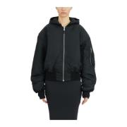 Hooded Bomberjas Broad Oil Entire Studios , Black , Heren