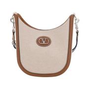 Elegante VLogo Schoudertas Metallic Plaque Valentino Garavani , Multic...