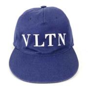 Pre-owned Cotton hats Valentino Vintage , Blue , Heren