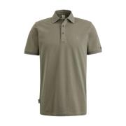 Fijne Piqué Korte Mouw Polo Shirt Cast Iron , Green , Heren