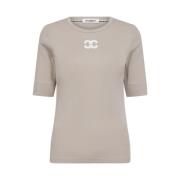 Logo Tee - Mink Co'Couture , Beige , Dames