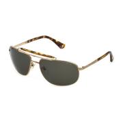 Aviator Multicolor Metalen Zonnebril voor Mannen Police , Yellow , Her...