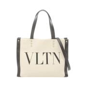 Pre-owned Canvas handbags Valentino Vintage , Beige , Dames