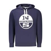 Blauwe Katoenen Crewneck Sweater voor Mannen North Sails , Blue , Here...