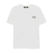 Logo Bedrukt Unisex Korte Mouw T-shirt Barrow , White , Heren