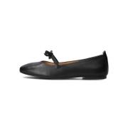 Elegante Zwarte Ballerina's Unisa , Black , Dames