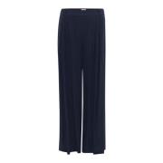 Donker Saffierblauwe Wijde Broek My Essential Wardrobe , Blue , Dames