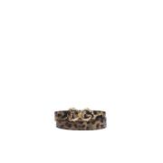 Luipaard Barok DG Logo Dierenprint Riem Dolce & Gabbana , Brown , Dame...