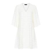 Sneeuwwitte V-hals Jurk Pentziabbmajlyas Bruuns Bazaar , White , Dames