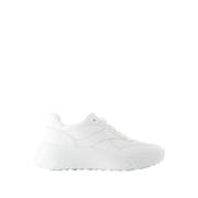 Witte Leren Sneakers - Ronde Neus Hogan , White , Dames