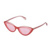 Cateye Zonnebril Oranje Acetaat Frame Police , Pink , Dames