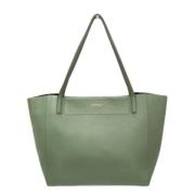 Pre-owned Leather shoulder-bags Salvatore Ferragamo Pre-owned , Green ...