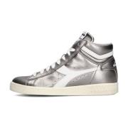 Metallic High Top Dames Sneakers Diadora , Gray , Dames