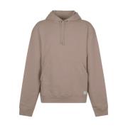 Katoenen Logo Hoodie Saint Laurent , Pink , Heren