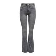 Slim Fit Katoenen Jeans Collectie Only , Gray , Dames