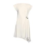 Witte Jurk Elegante Stijl Liu Jo , White , Dames