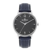 Leren Band Kwarts Horloge, Roestvrij Staal Ben Sherman , Blue , Heren