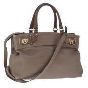 Pre-owned Leather handbags Salvatore Ferragamo Pre-owned , Brown , Dam...