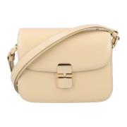 Stijlvolle Foldover Handtas voor Vrouwen A.p.c. , Beige , Dames