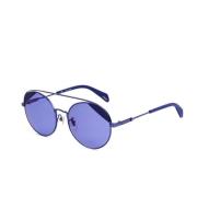 Blauwe Spiegel Zonnebril UV Filter Police , Blue , Dames