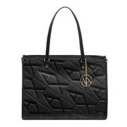 Tote Bag met Logoprint en Verstelbare Riemen Armani Exchange , Black ,...