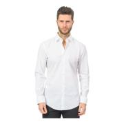 Witte Slim Fit Overhemd met Lange Mouwen Hugo Boss , White , Heren