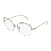 Metalen Frame Cat Eye Bril Police , Yellow , Dames