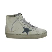 Leren Francy Sneaker in Goud Golden Goose , White , Dames