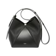 Elegante Bucket Tas met Verstelbare Band Max Mara , Black , Dames