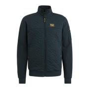 Jacquard Interlock Sweat Full Zip PME Legend , Blue , Heren