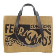 Pre-owned Fur totes Salvatore Ferragamo Pre-owned , Multicolor , Dames