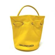 Pre-owned Leather balenciaga-bags Balenciaga Vintage , Yellow , Dames