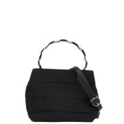 Pre-owned Canvas handbags Salvatore Ferragamo Pre-owned , Black , Dame...