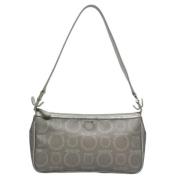 Pre-owned Leather handbags Salvatore Ferragamo Pre-owned , Gray , Dame...