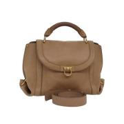 Pre-owned Leather handbags Salvatore Ferragamo Pre-owned , Beige , Dam...