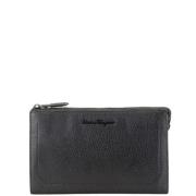 Pre-owned Leather clutches Salvatore Ferragamo Pre-owned , Black , Dam...