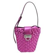 Pre-owned Leather shoulder-bags Salvatore Ferragamo Pre-owned , Pink ,...