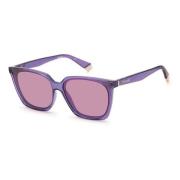 Paarse Plastic Zonnebril Gepolariseerd UV-Filter Polaroid , Purple , D...