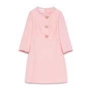 Roze Roze Jurk met Knoopdetail Valentino , Pink , Dames