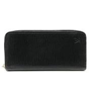 Pre-owned Leather wallets Louis Vuitton Vintage , Black , Dames