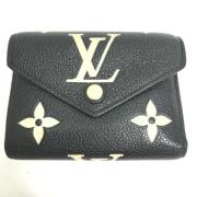 Pre-owned Leather wallets Louis Vuitton Vintage , Black , Dames