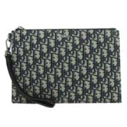 Pre-owned Canvas clutches Dior Vintage , Blue , Dames