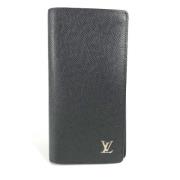 Pre-owned Leather wallets Louis Vuitton Vintage , Black , Dames