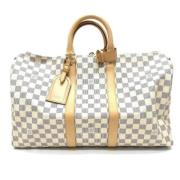 Pre-owned Cotton louis-vuitton-bags Louis Vuitton Vintage , White , Da...