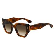 Gestreepte Bloemen Zonnebril Etro , Brown , Dames