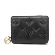 Pre-owned Leather wallets Louis Vuitton Vintage , Black , Dames