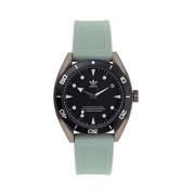 Groene Siliconen Horloge Editie Two Adidas , Green , Heren