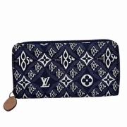 Pre-owned Canvas wallets Louis Vuitton Vintage , Blue , Dames